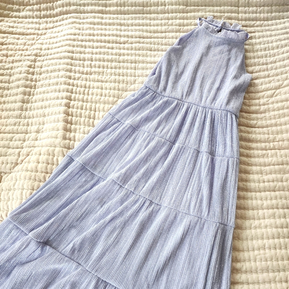 Speechless Kids sleeveless long purple/lilac/lavendar glitter dress ✨️